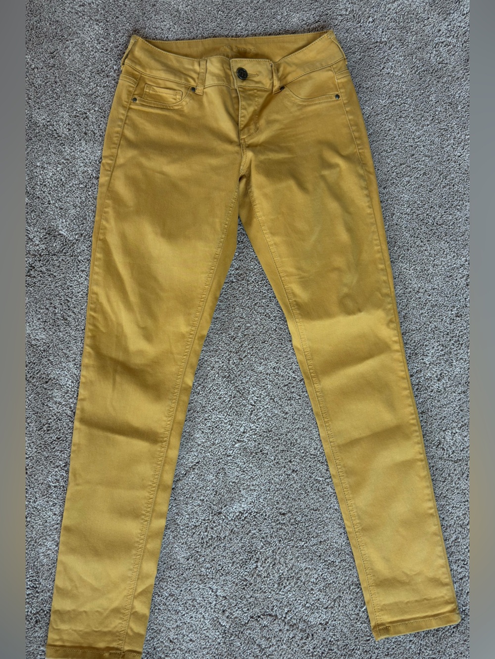 Maurices Mustard Yellow Slim Pants